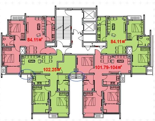 中凯城市之光小区有三个门牌号